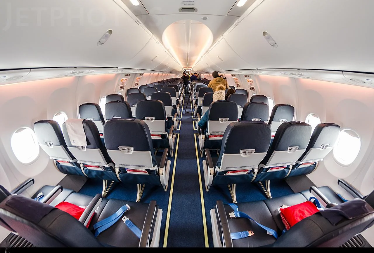 Эконом-класс Boeing 737 «Россия»: кабина 3-3 в перспективе