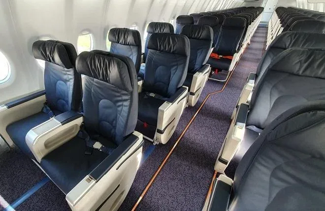 Кресла эконом-класса Sukhoi Superjet 100 Аэрофлот